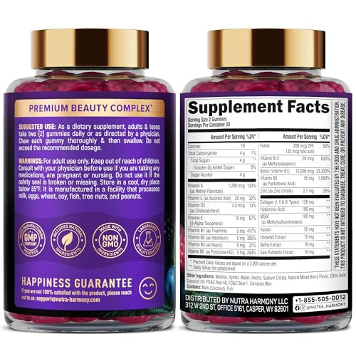 Nutraharmony Biotin Collagen Keratin Capsules & Gummies