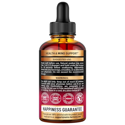 Nutraharmony Organic Mullein Drops & Vitamin B12 Drops