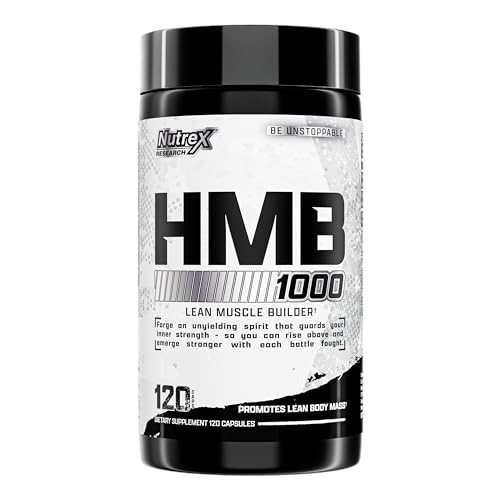 Nutrex Research Hmb 1000 Mg Supports Muscle Recovery Reduce Skeletal Muscle Damage Increased Strength Prevent Muscle Loss 120 Capsules