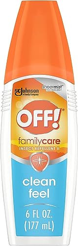 Off Familycare Clean Feel Insect & Mosquito Spritz Bug Spray 6 Oz