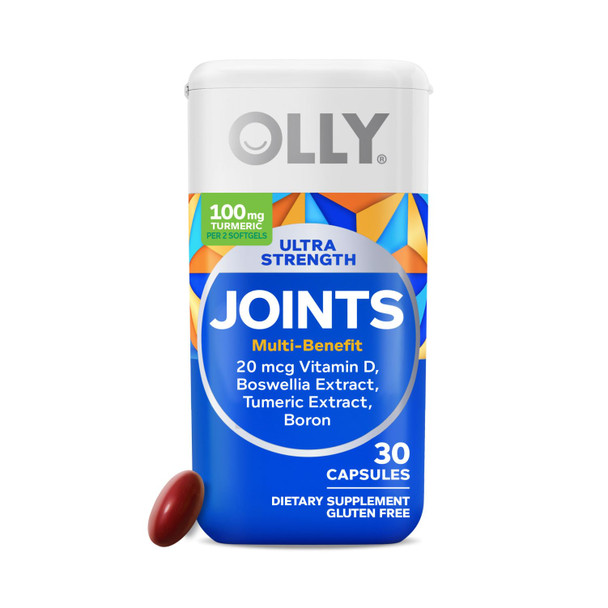 Olly Ultra Joint Softgels Boswellic Extract Turmeric Vitamin D Boron 30 Day Supply 30Ct