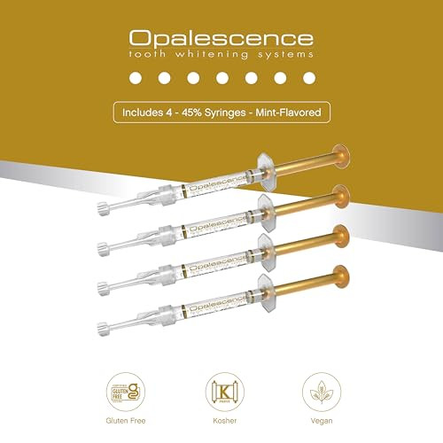 Opalescence 45 Syringes Teeth Whitening Gel - With Pf - (4 Syringes) Refill Kit Carbamide Peroxide. W/Toothbrush In Mint Flavor. Tooth Whitening 5359-2T