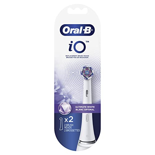 Oral-B Io Ultimate White Replacement Brush Heads White 2 Count