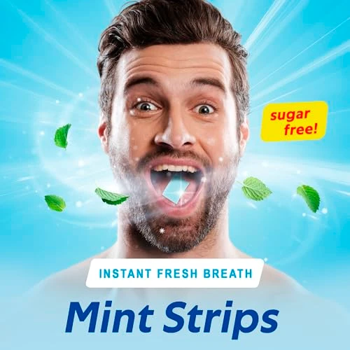 Papermints Instant Fresh Breath Strips For Bad Breath 6 Pack Of 24 Strips. Breath Freshener Strips For Extreme Bad Breath Treatment For Adults. Sugar-Free Mouth Strips For Halitosis Treatment For Adults