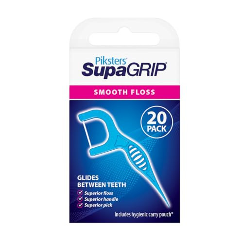 Piksters Monofilament Supagrip Flosser And Toothpick Pack Of 20