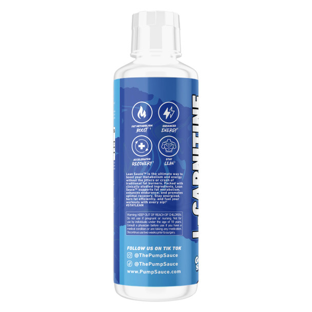 Pump Sauce Lean Sauce Liquid L-Carnitine 3500 - Pre Workout Formula Stimulant Free For Optimal Absorption Energy & Muscle Support - 15 More (3500 Vs 3000)