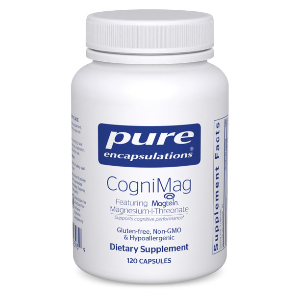 Pure Encapsulations Cognimag 120'S - Magnesium-L-Threonate Supplement - Supports Brain Health & Memory - Includes Magtein & Polyphenol Blend 120 Capsules