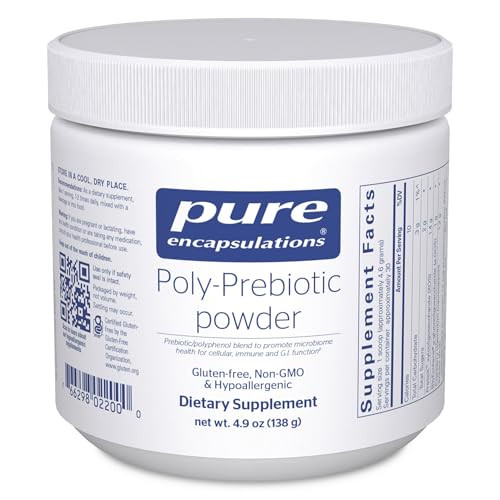 Pure Encapsulations Poly-Prebiotic Powder Targets Akkermansia Muciniphila To Support Gi Barrier Function 4.9 Ounces