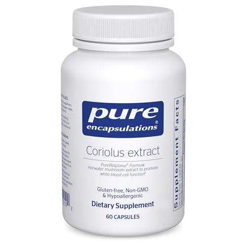 Pure Encapsulations Coriolus Extract Promotes White Blood Cell Function 60 Capsules