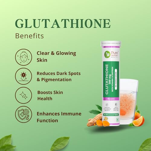 pure nutrition glutathione L-Glutathione 500Mg 30 Effervescent Tabl | Buy at Kiwla Pure Nutrition Glutathione 500mg +