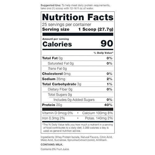 Raw Clear Whey Protein Powder - Cherry Lime Slush 24.43 Oz