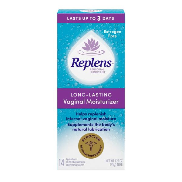 Replens Long-Lasting Vaginal Moisturizer With Reusable Applicator 14 Count 4 Pack