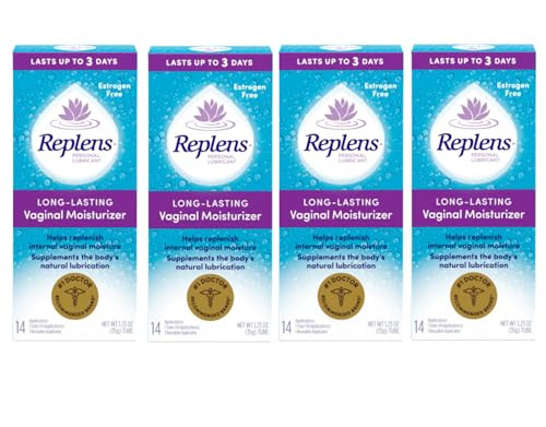 Replens Long-Lasting Vaginal Moisturizer With Reusable Applicator 14 Count 4 Pack