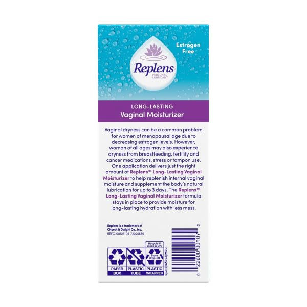 Replens Long-Lasting Vaginal Moisturizer With Reusable Applicator 14 Count 4 Pack