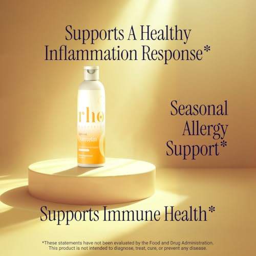 Rho Nutrition Liposomal Quercetin - Ultra High Absorption Liquid Quercetin Supplement Seasonal And Immune Support