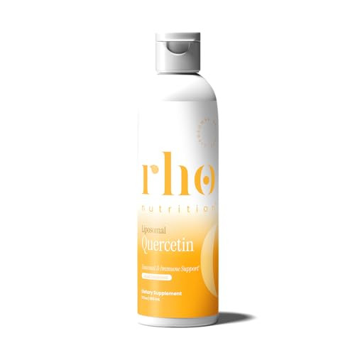 Rho Nutrition Liposomal Quercetin - Ultra High Absorption Liquid Quercetin Supplement Seasonal And Immune Support