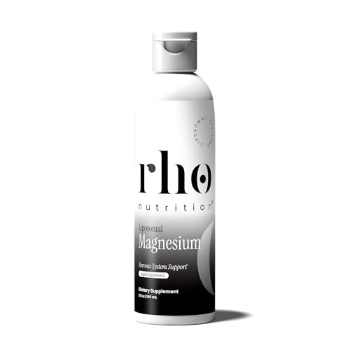 Rho Nutrition Liposomal Magnesium - High Absorption Liquid Magnesium Bisglycinate Vitamin Supplement - Supports Muscle Recovery Relaxation Memory & Cognitive Function For Men & Women