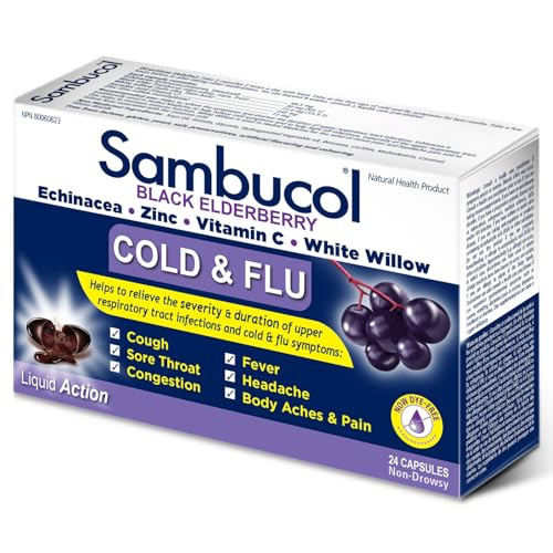 Sambucol Cold And Flu Capsules 24 Ct