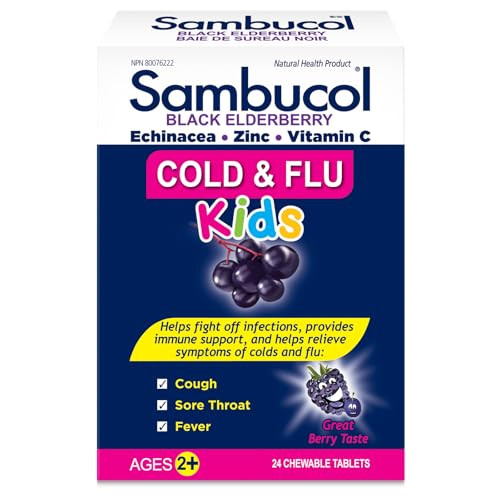 Sambucol Cold And Flu Kids Chewables 24 Ct