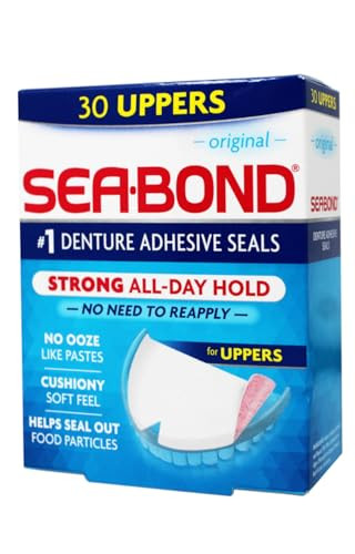 Sea-Bond Denture Adhesive Seals Uppers Original 30 Each