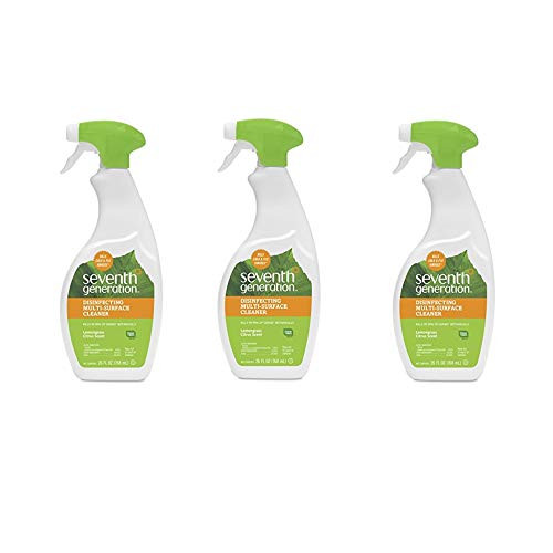 Seventh Generation Botanical Multi-Surface Disinfecting Cleaner Lemongrass Citrus 26 Fl Oz (3 Pack)