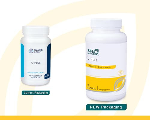 Klaire Labs Sfi Health C Plus With Bioflavonoids - Optimal Vitamin C Blend With Citrus Bioflavonoid Complex (90 Capsules)