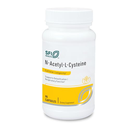 Klaire Labs Sfi Health N-Acetyl-L-Cysteine 500Mg - Amino Acid Glutathione Precursor Nac - Supplement To Support Cellular Antioxidant Protection - Hypoallergenic Soy-Free Corn-Free (90 Capsules)