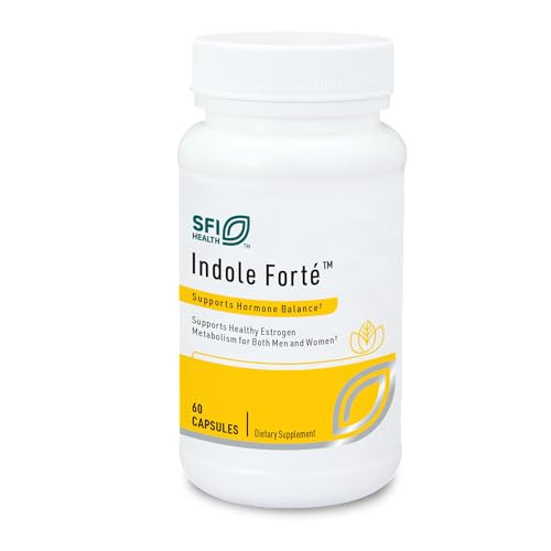 Klaire Labs Sfi Health Indole Fort - Estrogen Supplement For Women & Men With Diindolylmethane & Indole-3-Carbinol - Indole & Dim Supplement To Promote Healthy Estrogen Metabolism (60 Capsules)