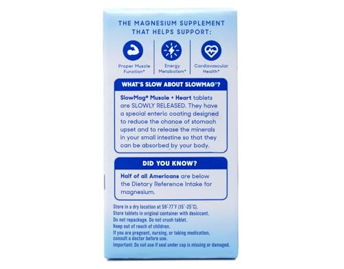 Slow-Mag Slow Mag Magnesium Chloride And Calcium 60 Tablets Each (Value Pack Of 6)