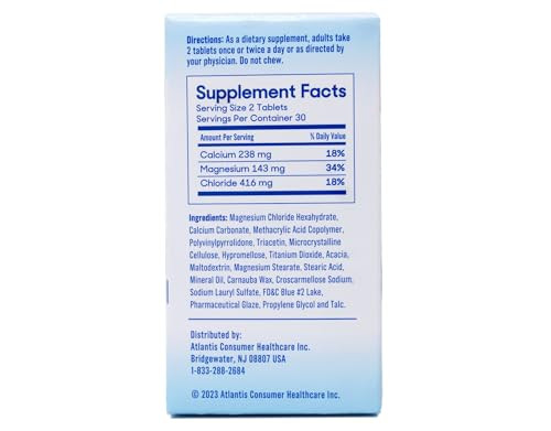 Slow-Mag Slow Mag Magnesium Chloride And Calcium 60 Tablets Each (Value Pack Of 6)