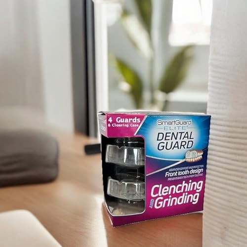 Smartguard Dental Guard 4 Guards And Cleaning Case Front Tooth Custom Anti Teeth Grinding Night Guard For Clenching Dentist Designed Bruxing Splint Mouth Protector For Sleep