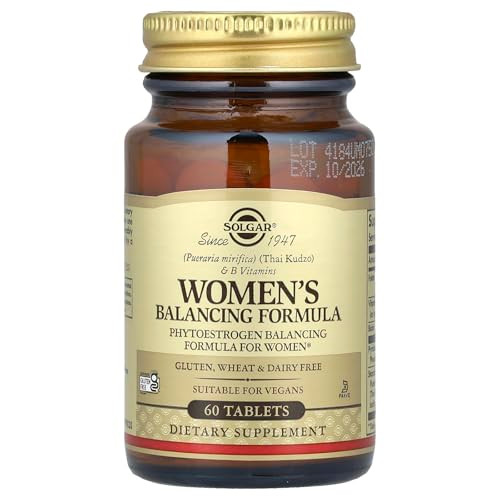 Solgar Women'S Balancing Formula 60 Tablets - Pueraria Mirifica - Phytoestrogen Balancing Formula Energy Metabolism Nervous System Health - Vegan Gluten-Free Dairy Free Kosher 60 Servings