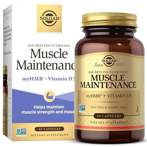 Solgar Muscle Maintenance Vitamin And Mineral Supplement Support Muscle Mass With Hmb And Vitamin D Supplement Age-Defying Nutrition For Men And Women Gluten Free 20 Servings