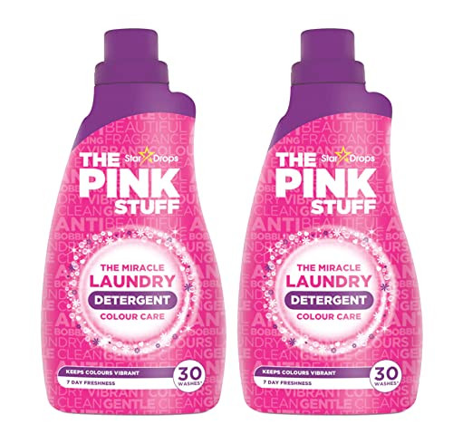 Stardrops - The Pink Stuff - The Miracle Laundry Detergent Color Care Liquid - 32Oz Pack Of 2