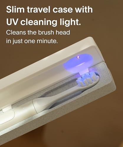 Suri Uv Sanitizing Clean & Charge Travel Case (White) - Official Brush Accessory