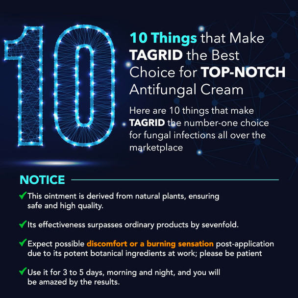 Tagrid Antifungal Cream 100G Powerful For Ringworm Athlete'S Foot And Jock Itch