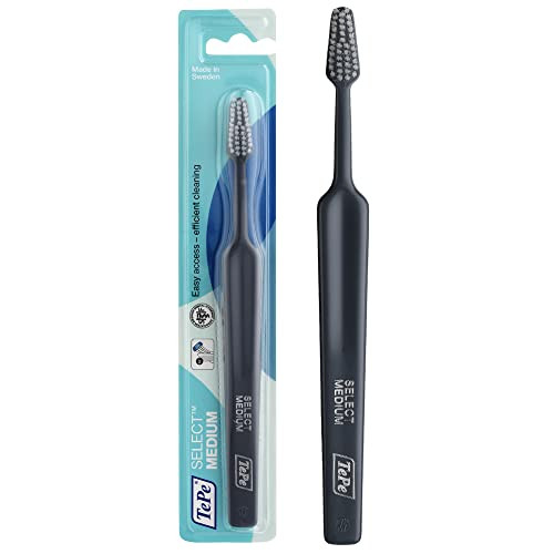 Tepe Select Medium Toothbrush Adult Medium-Bristle Toothbrush With Tapered Head And Angled Neck Pack Of 1