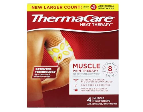 Thermacare Heatwraps Muscle Pain Therapy Relieve Pain Associated With Muscle Aches Muscle Spasms And Cramps 4 Count