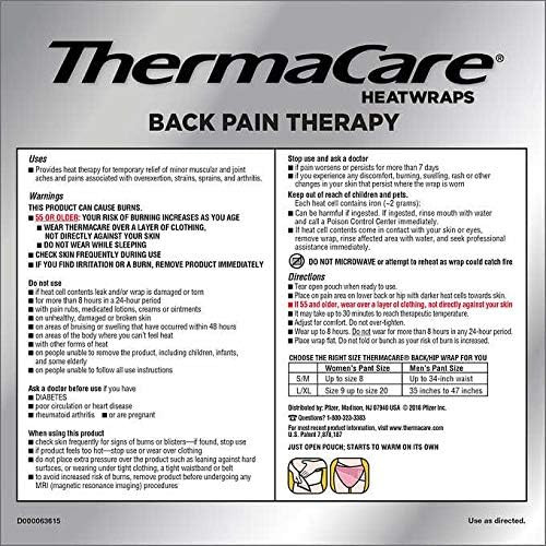 Thermacare Heatwraps Lower Back & Hip L-Xl- Special Limited Pack Of 10 Count