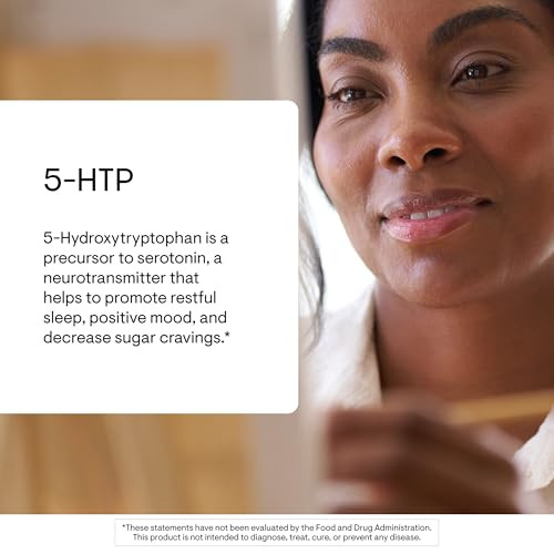 Thorne - 5-Htp - Contains Vitamin B6 - Serotonin Support For Sleep & Stress Management - 5-Hydroxytryptophan Supplement - Third-Party Certified - Gluten Dairy & Soy-Free 90 Capsules