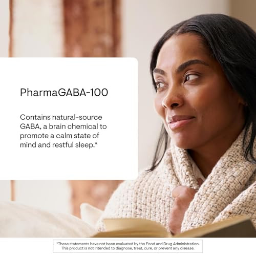 Thorne - Pharmagaba-100 - Gaba Supplement - 100 Mg Natural Source Gamma-Aminobutyric Acid - Support A Calm State Of Mind And Restful Sleep 60 Capsules