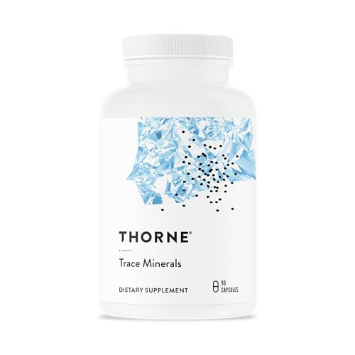Thorne - Trace Minerals - Optimally Absorbed Chelated Mineral Supplement With Zinc Boron Selenium Chromium & Manganese - Third-Party Certified - Gluten Dairy & Soy-Free 90 Capsules