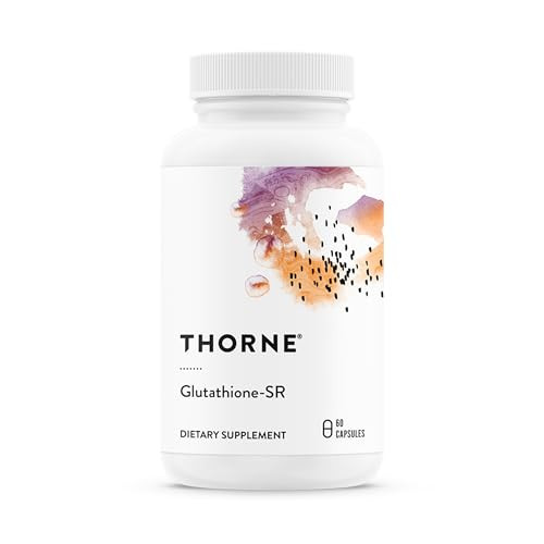Thorne - Glutathione-Sr - Sustained-Release Supplement - Provides Antioxidant Support For The Liver Brain Heart Lung & Eyes - Nsf Certified For Sport - Gluten Dairy & Soy-Free 60 Capsules