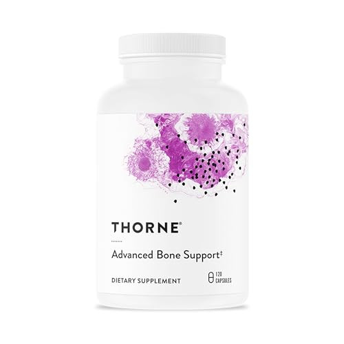 Thorne - Advanced Bone Support - Bone Health Supplement For Women & Men With Calcium Magnesium Vitamin D B Vitamins Folate & Boron - Gluten Dairy & Soy-Free 120 Capsules