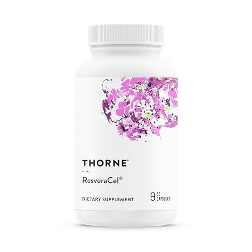 Thorne - Resveracel - Nicotinamide Riboside With Quercetin Phytosome & Resveratrol - Supports Healthy Aging Methylation Cellular Energy Production & Metabolism - Third-Party Certified 60 Capsules