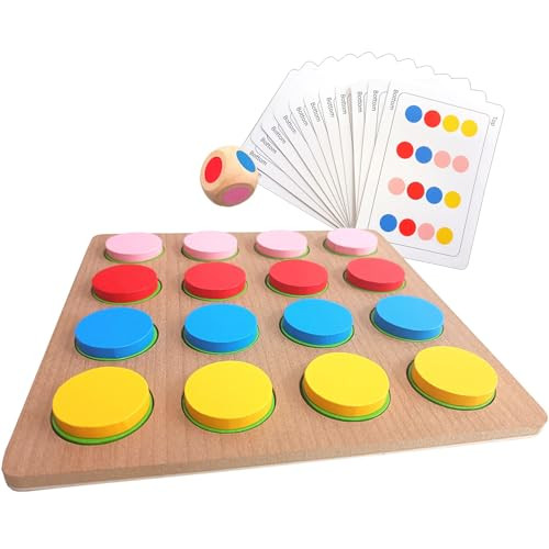 Tiegokii Dementia Activities & Games For SeniorsColors Match-Up Puzzles s & Wooden Alzheimers Products For Elderly Adults