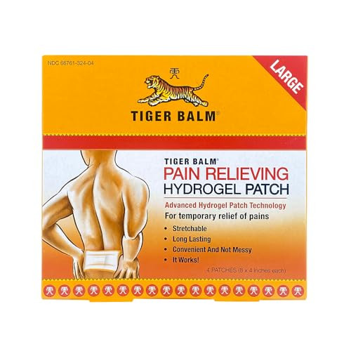 Tiger Balm Pain Relieving Patch Large 4 Each