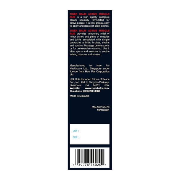 Tiger Balm Muscle Rub 2-Ounce Tubes (Pack Of 6)
