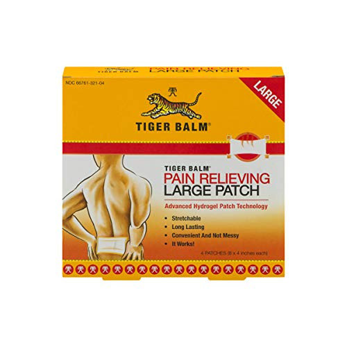 Tiger Balm Pain Relieving Patch Large 4 Each (Pack Of 4)