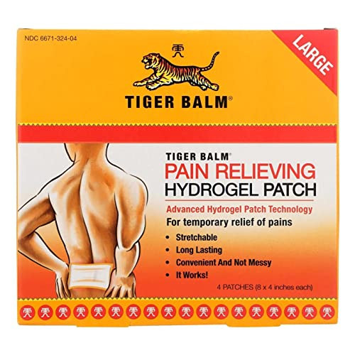 Tiger Balm Pain Relieving Patch Large 4 Each (Pack Of 2)